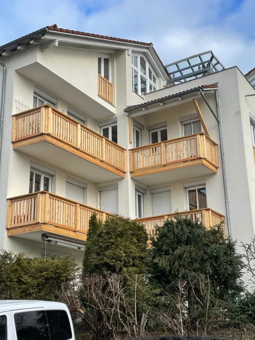 Balkon bei einer Wohnanlage