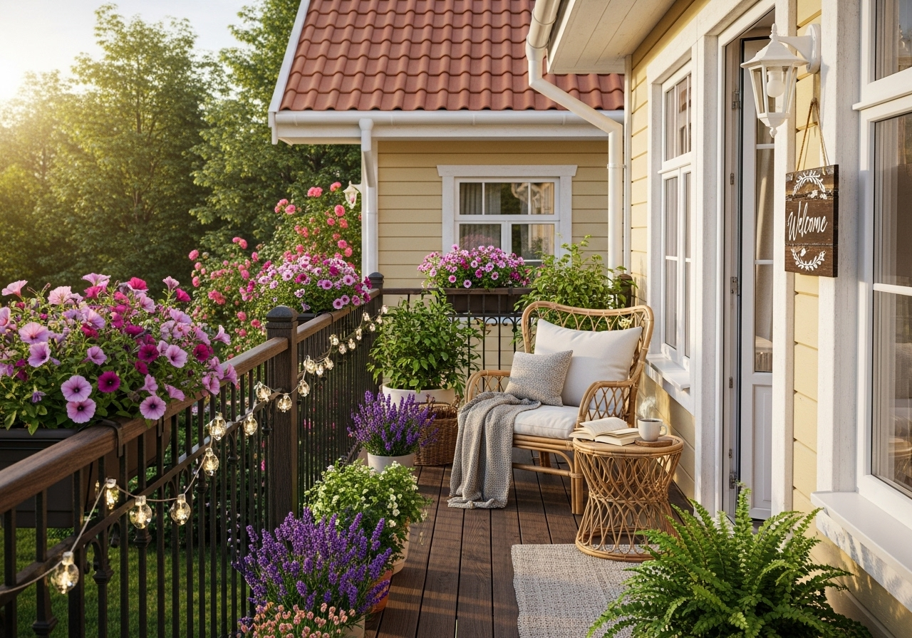 privat balkon einfamilienhaus